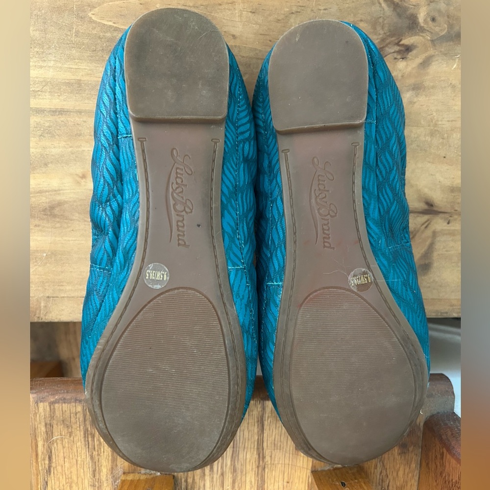Women’s Lucky Brand Ballet Flats 9.5 - Picture 3 of 4